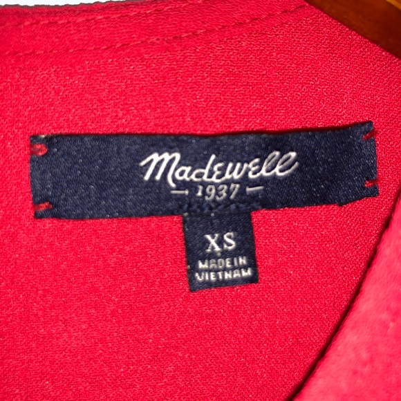 Madewell Red Tailored Tee in Red - XS - Picture 4 of 5